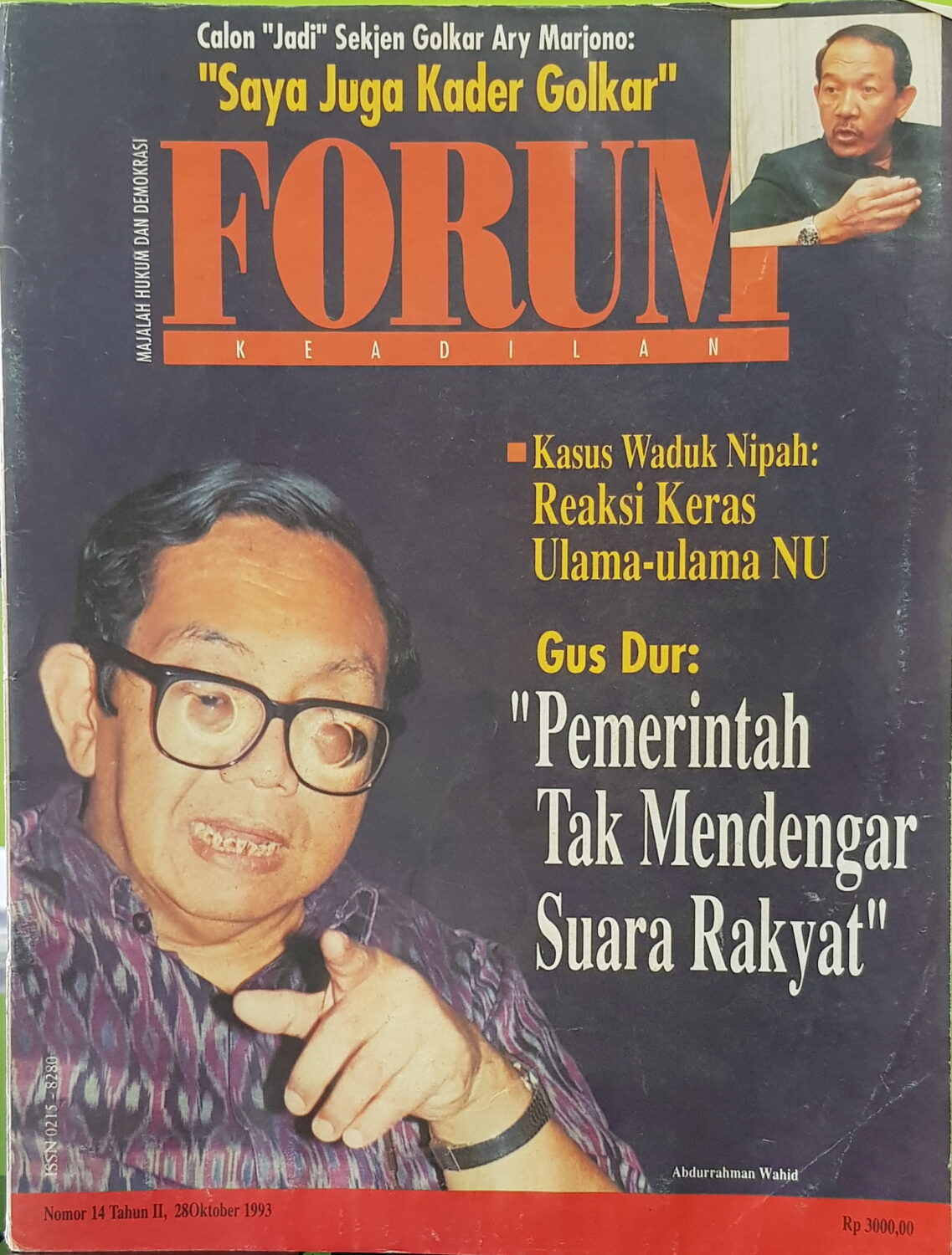 Forum Keadilan, 28 Oktober 1993